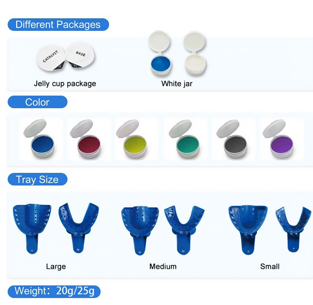 Dental Impression Material Customizable Colors
