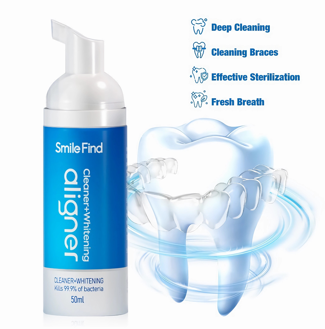 CE Approved Retainer & Denture Cleaning Foam