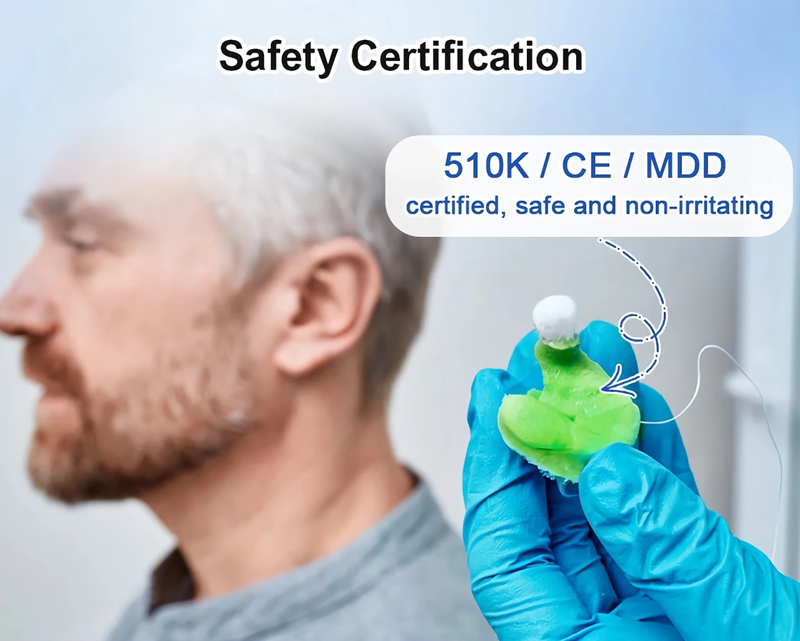 Earmold impression material Safety Certification