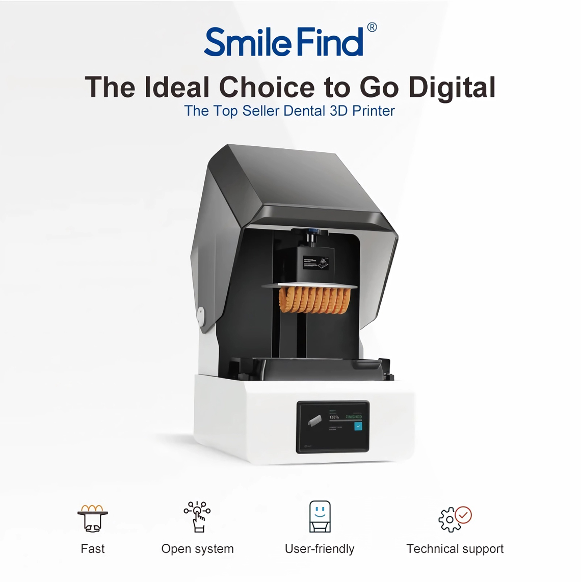 Dental 3D printer for orthodontic models