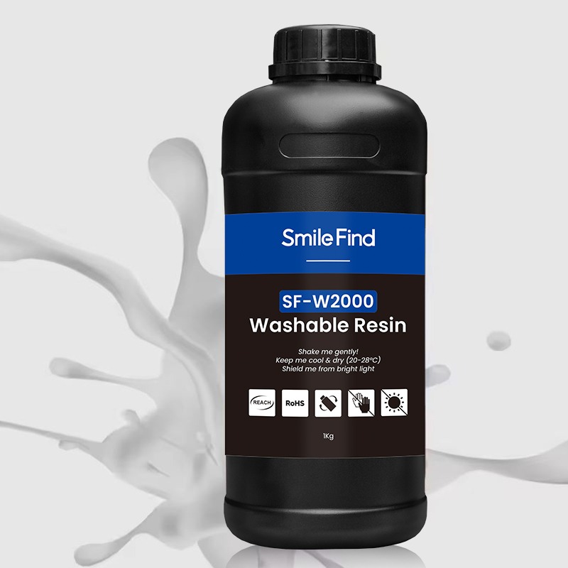 Dental model resin with smooth finish