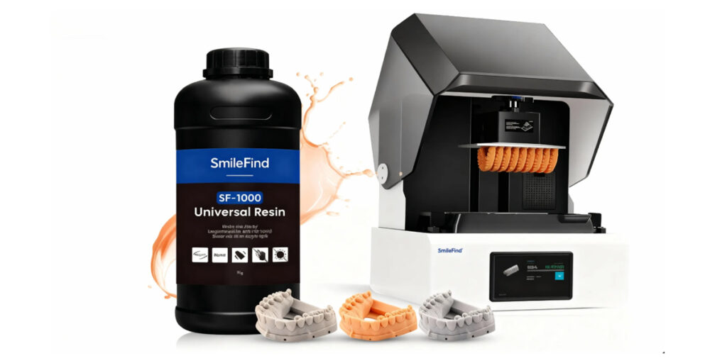 Fast resin 3D printer for dental applications
