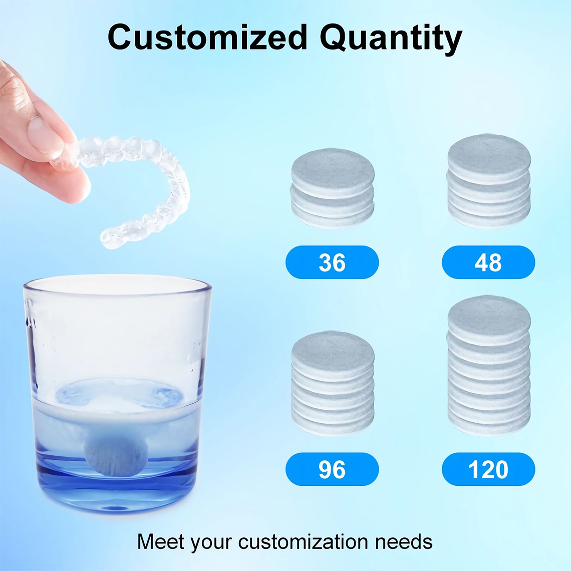 denture cleaning tablets 4 new