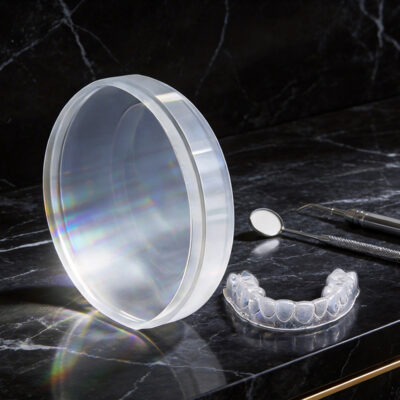 clear transparent PMMA disc for dental milling